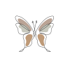 —Pngtree—aesthetic butterfly line art png_8440501